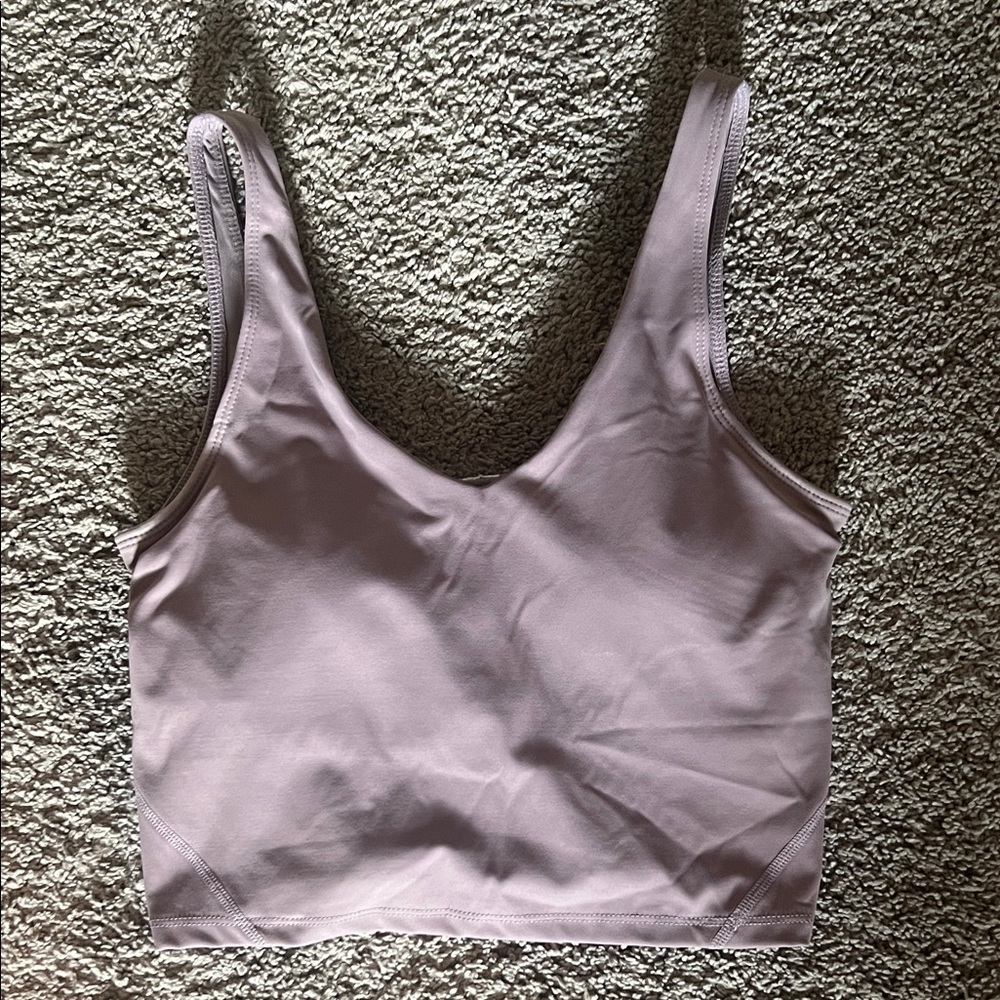 Lululemon Seamless Scoop Crop Bra - Dusty purple